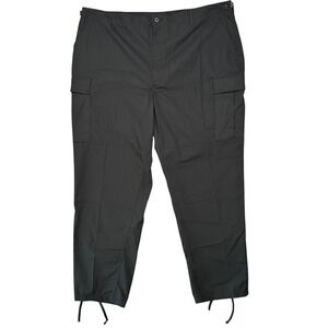 Propper Mens Black Ripstop Cargo‎ Pants Size 2XL Regular Adjustable Waist NEW